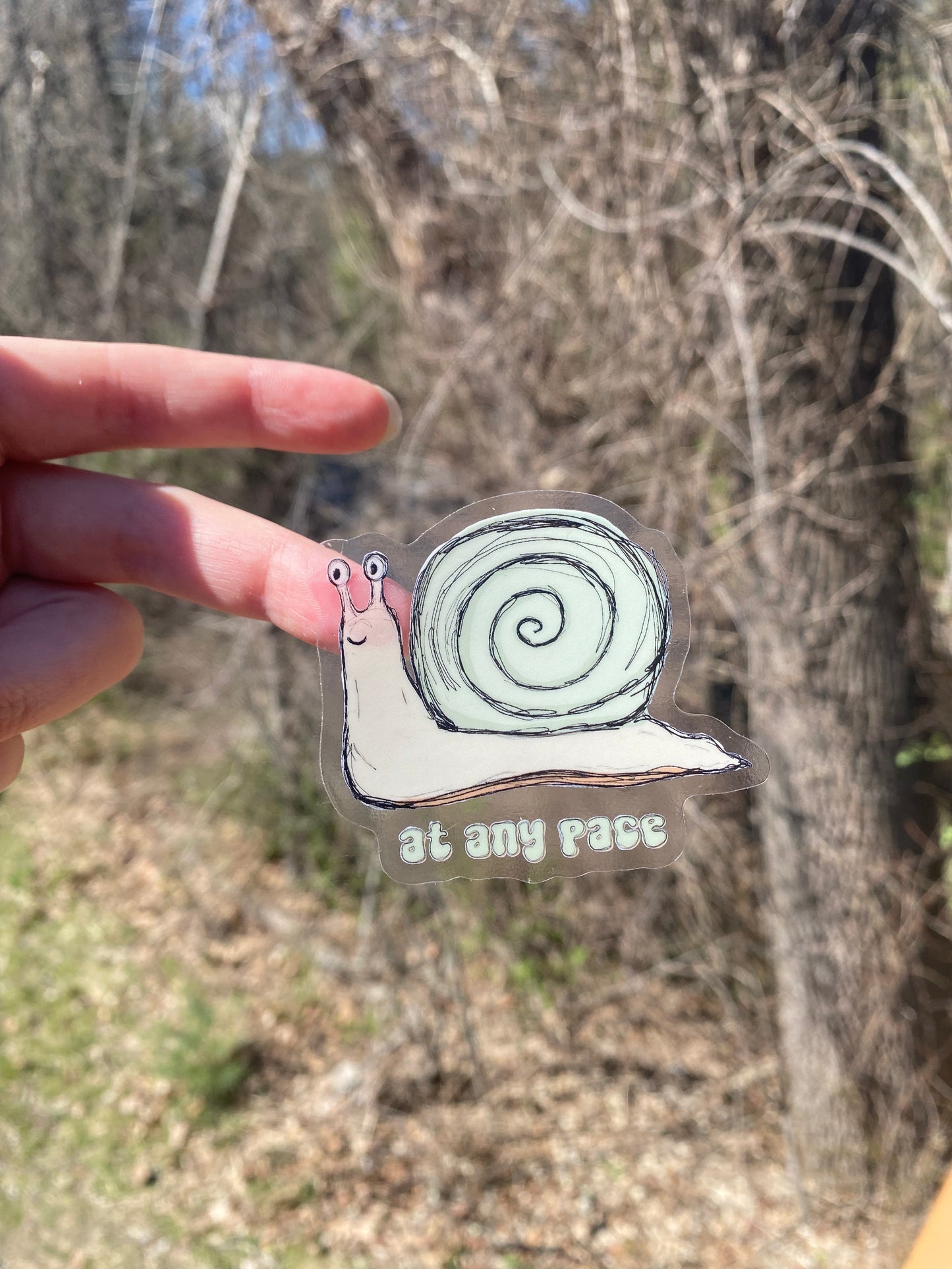 At Any Pace Vinyl Sticker