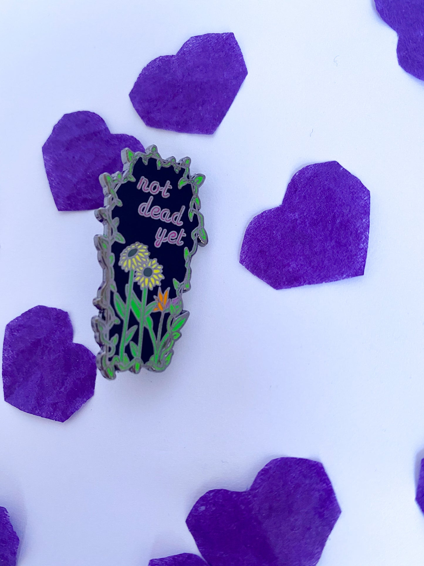 Not Dead Yet Enamel Pin